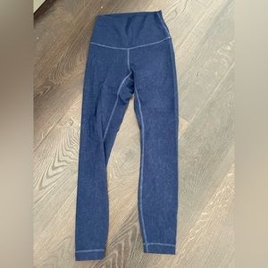 navy blue lululemon leggings